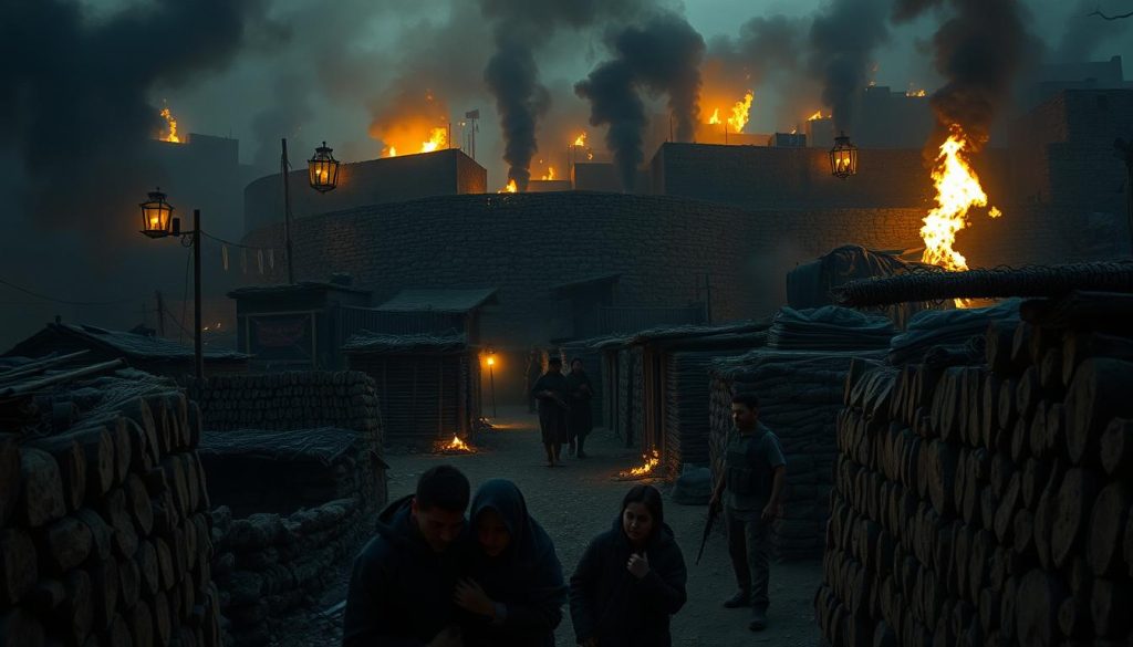 الحصار على قرية الهيبة