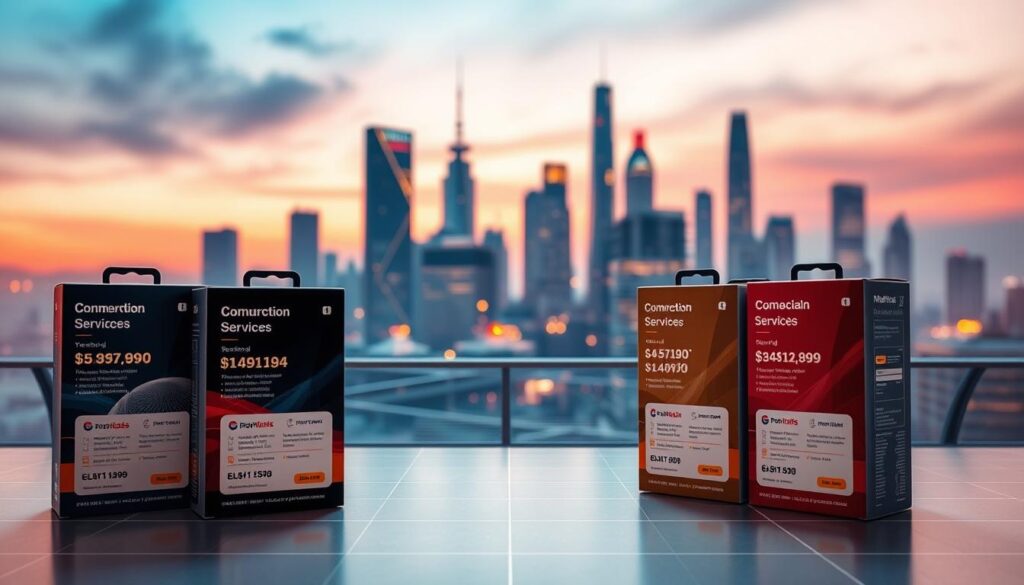 أنواع الباقات المتاحة