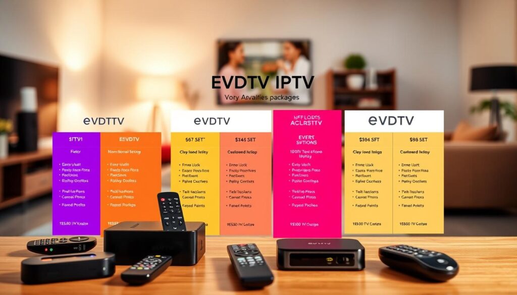 أنواع باقات evdtv