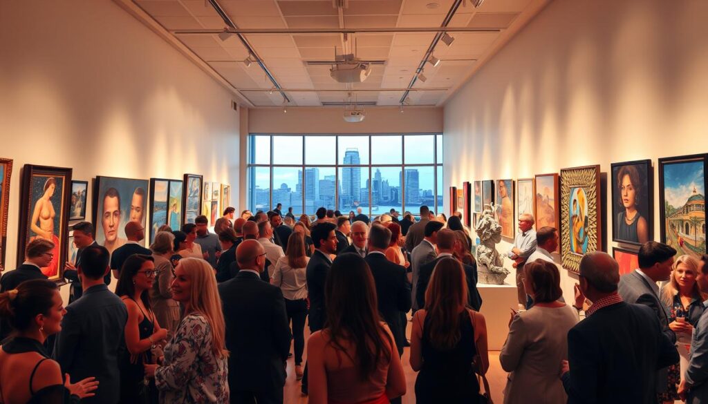 افتتاح معرض شارلوت الفني