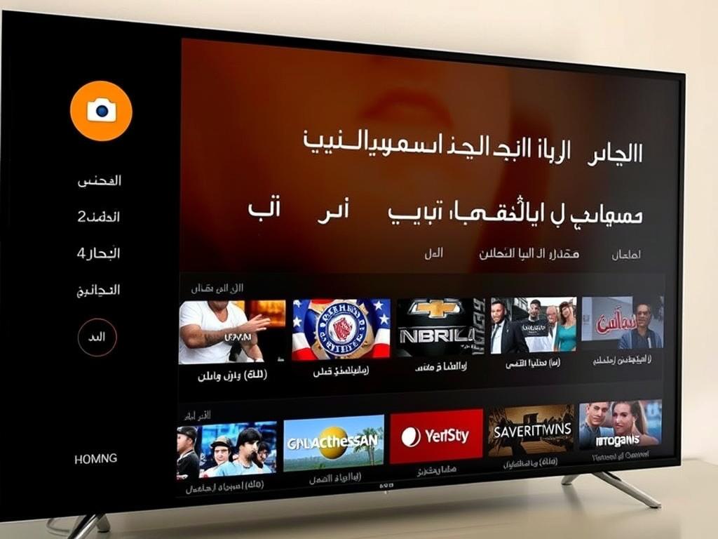 واجهة تطبيق EVDTV IPTV للبالغين +18 تعرض قائمة القنوات المتاحة